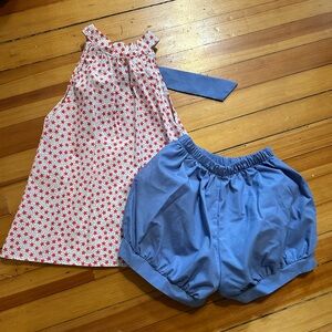 James and Lottie girls patriotic outfit
